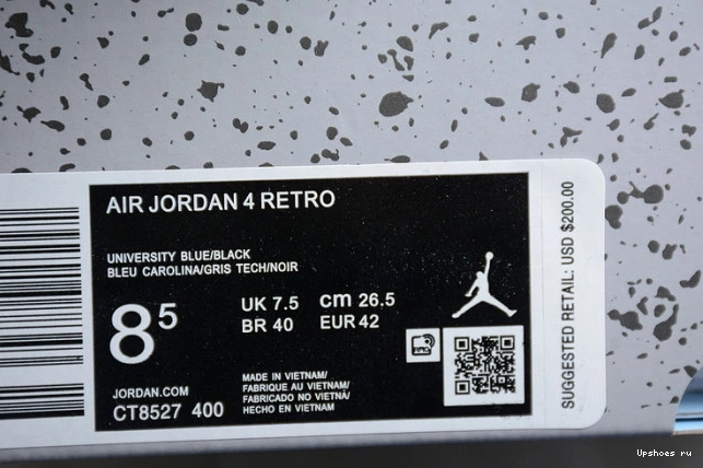 Blue Jordan Air CT8527-400 4 Retro University 1105